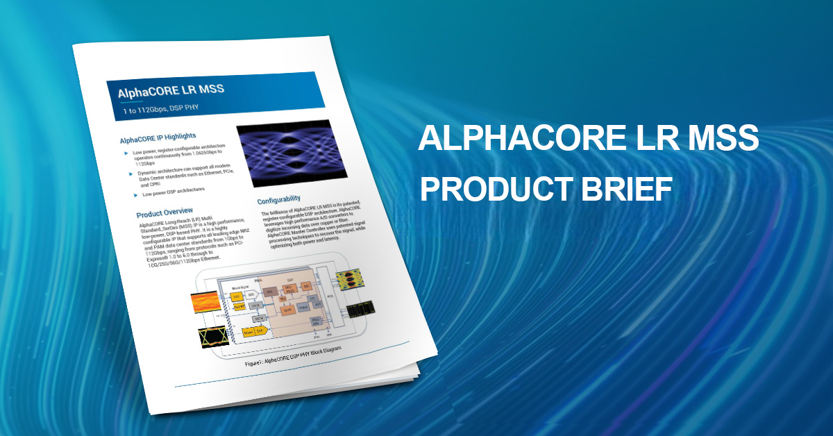 AlphaCORE LR MSS Product Brief