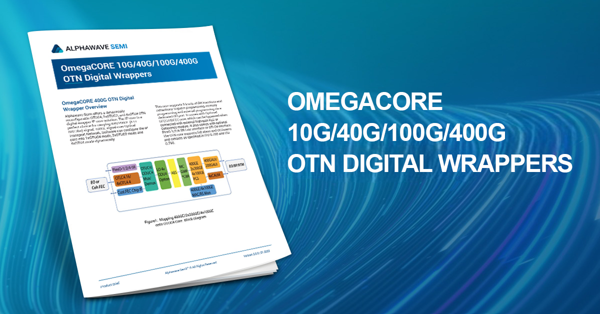 OmegaCORE 10G40G100G400G OTN Digital Wrappers Featured Image