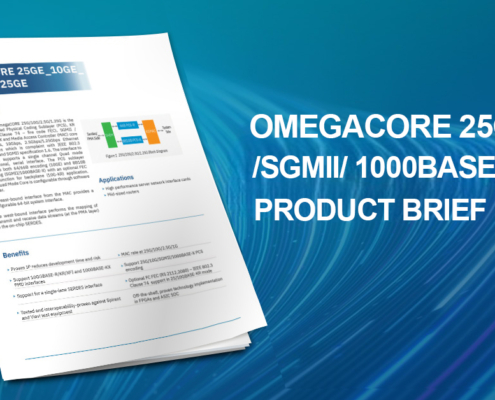 OmegaCORE 25G-10G-SGMII-1000BASE-X PCS Product Brief