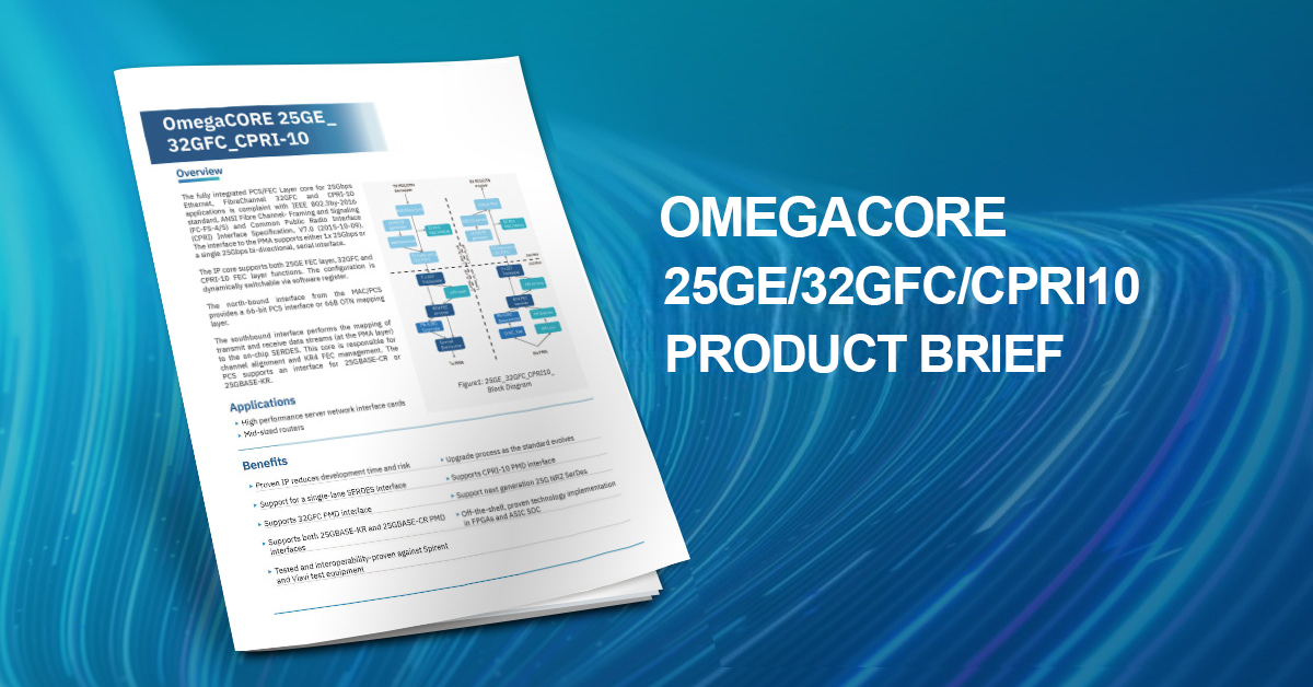 OmegaCORE 25GE-32GFC-CPRI10 Product Brief