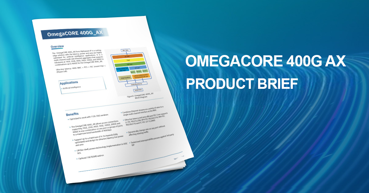 OmegaCORE 400G AX Product Brief