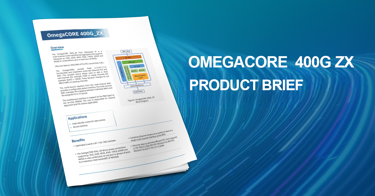 OmegaCORE 400G ZX Product Brief